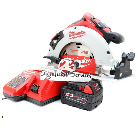 Milwaukee 2631-20 M18 18V 7-1/4-Inch Brushless Circular Saw 5.0 Ah Battery Kit