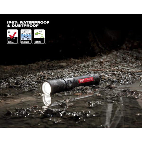 Milwaukee USB Rechargeable 1100 Lumen Twist Focusing Flashlight