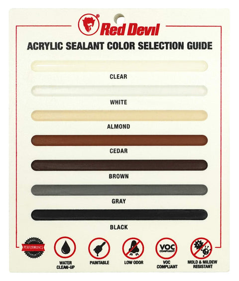 Red Devil 0775 Lifetime Ultra Premium Elastomeric Acrylic Latex Sealant, 5.5...