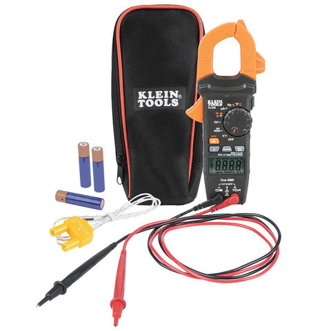 Klein Tools CL320 Digital Clamp Meter, HVAC AC Auto-ranging 400A, AC/DC Voltage, TRMS, DC Microamps, Resistance, Frequency, NCVT, Temp