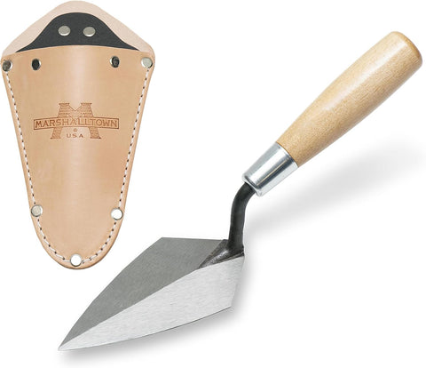 Marshalltown ATH50S Archaeology Pointing Trowel 5 x 2-1/2" Steel Leather Holster
