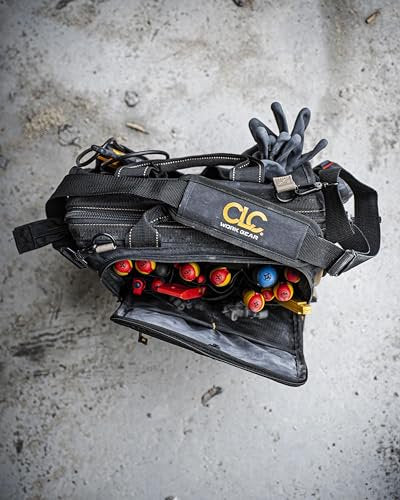 CLC Custom Leathercraft 1537 Multi-Compartment Tool Carrier 30 Pocket 13 in.