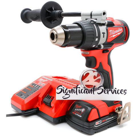 Milwaukee 2902-20 M18 1/2" Brushless Cordless Hammer Drill 2.0 Ah Battery Kit