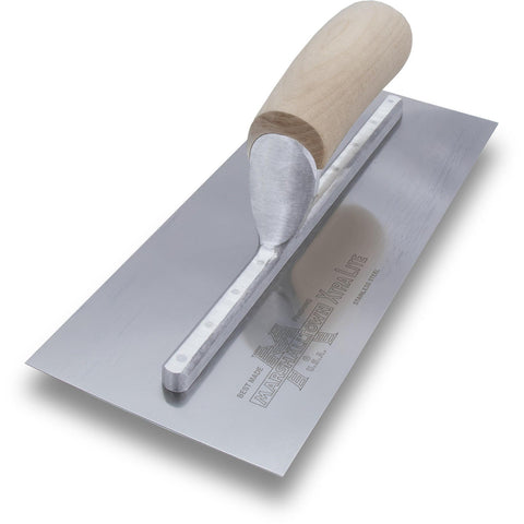 MARSHALLTOWN MXS2SS Stainless Steel Finishing Trowel, 4 1/2 x 11 1/2 Inch Concrete, Masonry and Drywall Finishing Tool, Made in the USA