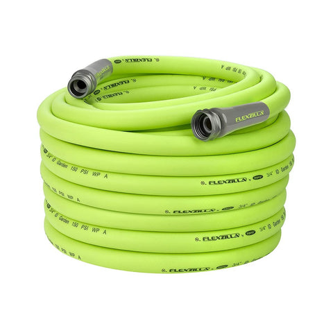 Flexzilla HFZG6100YW Garden Hose 3/4in X 100ft 3/4in 11 1/2 Ght Fittings