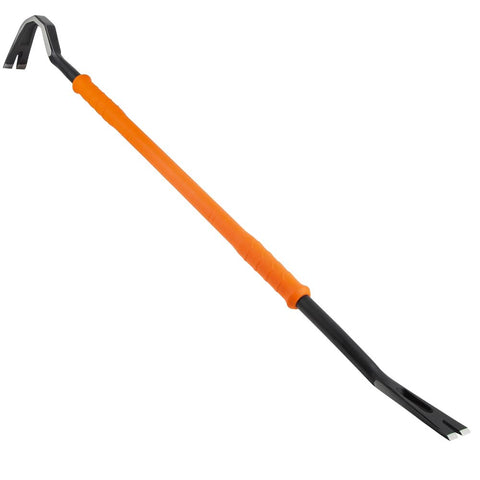 Klein Tools 66097 42-Inch Gooseneck Wrecking Bar and Nail Puller, Heavy Duty Forged Carbon Steel, Pry Bar for Demolition