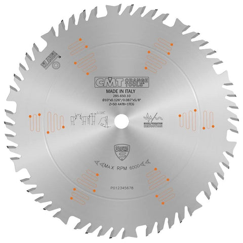 CMT 285.650.10 Industrial General Purpose Saw Blade, 10-Inch x 40 Teeth 20°