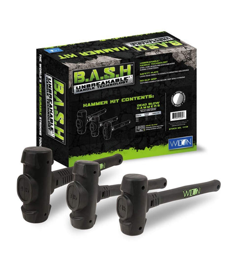 Wilton Tools 11113 Dead Blow Kit B.a.s.h 3 Hammer 1 LB, 2 LB, 3 LB Piece Set
