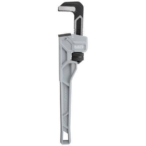Klein Tools 68225 18-Inch Cast Aluminum Pipe Wrench, Heavy Duty Adjustable Plumbing Wrench with I-Beam Handle, 2-1/2-Inch Jaw Capacity