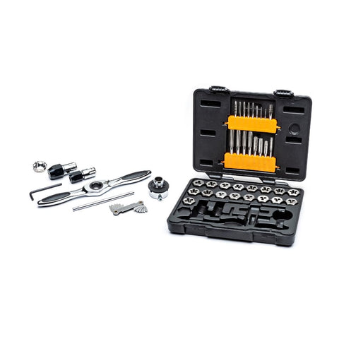 Gearwrench 3885 42 Pc. Sae Ratcheting Tap And Die Set with case
