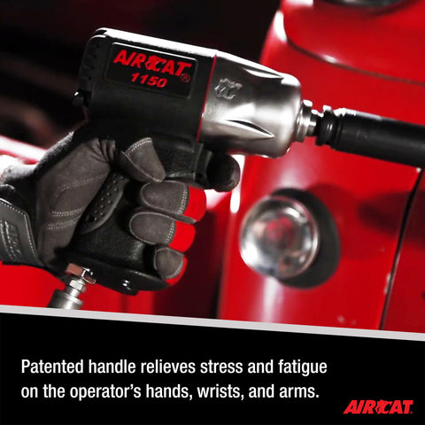 AIRCAT 1150 1/2" Pneumatic Impact Wrench 900 ft-lb Max Torque Composite Body