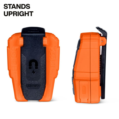 KLEIN TOOLS AEPWS1 Wearable Bluetooth Speaker, Built-in Mic for Hands-Free Music and Calls, Portable, Waterproof IP67, Magnetic and Clip-On Jobsite Mini Speaker