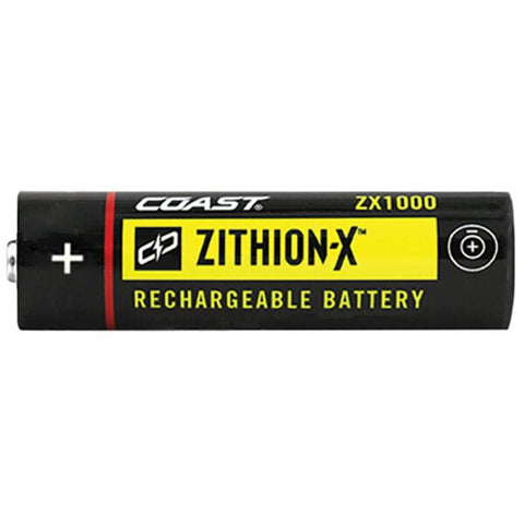 Coast ZX1000 ZITHION-X Rechargeable Li-Ion Battery USB Port for LED Flashlights