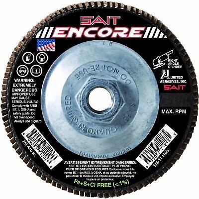 United Abrasives 71221 SAIT ENCORE 4-1/2 X 5/8-11 Z 120X (QTY: 10) Multi