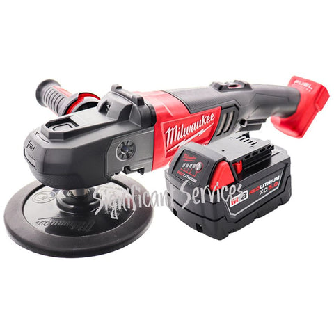 Milwaukee 2738-20 M18 Fuel 7" Cordless Variable Speed Polisher 5.0 Ah Battery