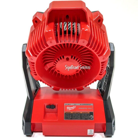 Milwaukee 0886-20 M18 18V Compact Cordless Battery Jobsite Fan Bare Tool in box