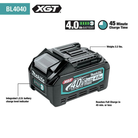 Makita GVP01M1 40V Max XGT Brushless Cordless 7 in Polisher Kit 4.0Ah Battery