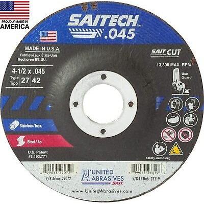 United Abrasives-SAIT 22072 Saitech� High Performance Cut-Off Wheels (Type 27/