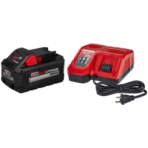 Milwaukee 48-59-1880 Xc 8.0Ah Li-Ion High Output Battery Charger Starter Kit