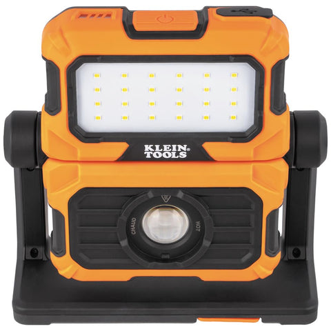 KLEIN TOOLS 56417 Rechargeable LED Work Light, 3000-Lumens, Portable Magnetic Work Light with 6 Modes, 360-Degree Rotation, Compatible with MODbox Rail System