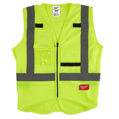 Milwaukee High Vis Safety Vest Yellow 2XL/3XL 48-73-5043