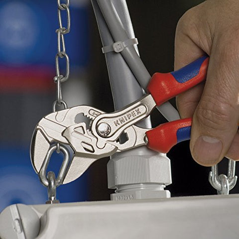 KNIPEX 8605250TBKA Heavy Duty Adjustable Ratchet Pliers Wrench Comfort Grip