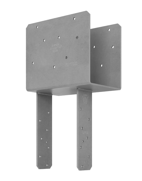 Simpson Strong-Tie 6 In. x 6 In. 7 ga Gray Paint End Column Cap ECCQ66SDS2.5
