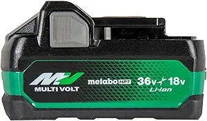 Metabo HPT 18V/36V MultiVolt Battery 2.5Ah 5.0Ah 4-Stage Fuel Gauge 380083M