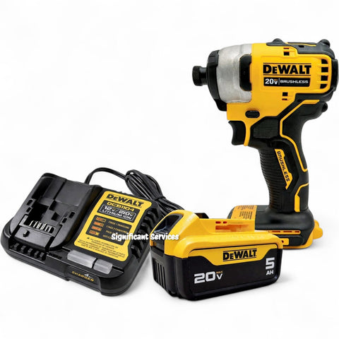 DEWALT DCF809B 20V MAX Atomic 1/4" Brushless Impact Driver 5.0 Ah Battery Pack Kit