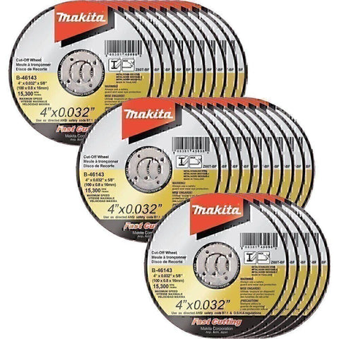 Makita B-46143-25 4" x .032" x 5/8" Ultra Thin Cut-Off Wheel 25 P