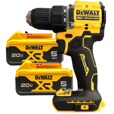 DeWALT DCD794B 20V MAX ATOMIC Brushless Li-Ion 1/2 Drill Driver 5.0 Ah Batteries