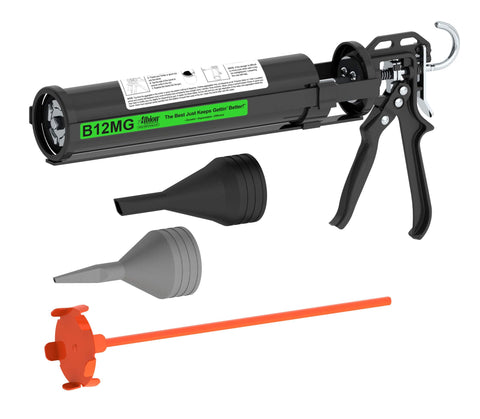 Albion B12MG B-Line Manual Mortar Grout Gun Brick & Stone Veneer 30 oz 12:1 Drive