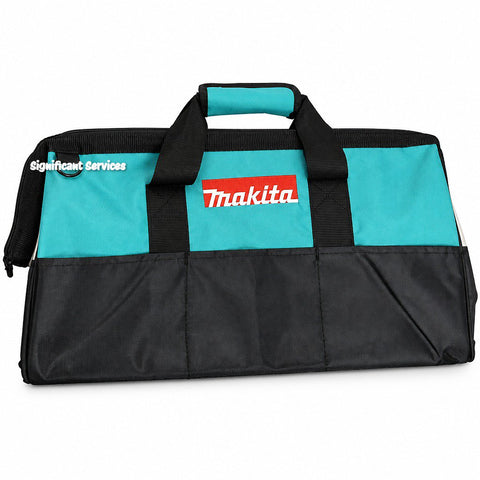 Makita 21" Heavy Duty 10 Pocket Strap Contractor Tool Bag Carry Storage Case