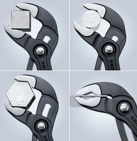Knipex 8701250 10" Knipex Cobra V-Jaw Tongue And Groove Plier Serrated