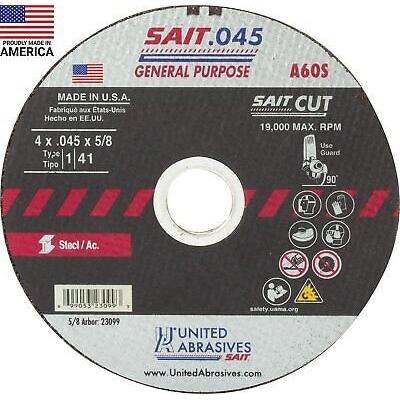 United Abrasives-SAIT 23099 A60S General Purpose Cut-Off Wheels (Type 1/Type 41
