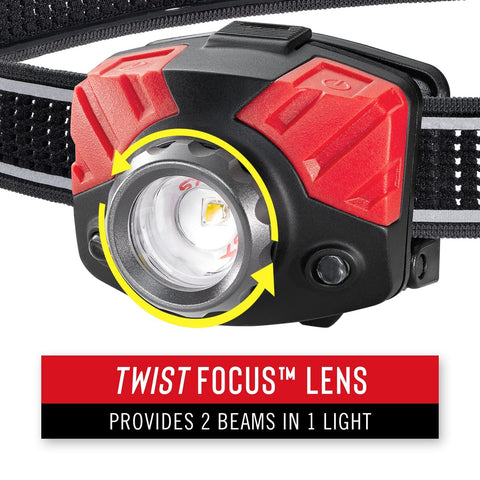 COAST 21327 FL75 435 LUMEN DUAL COLOR FOCUSING LED HEADLAMP