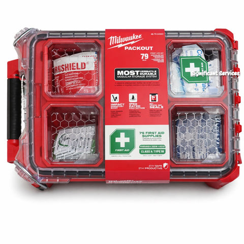 Milwaukee 48-73-8435C PACKOUT First Aid Kit 79 Pc Class A Type III Polypropylene