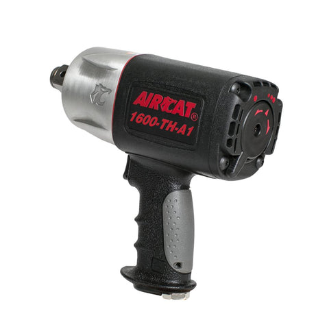 AIRCAT 1600-TH-A1 1" Composite Impact Wrench 1,400 ft-lb Max Torque Pneumatic