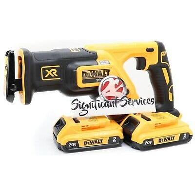 DeWalt DCS367B 20V MAX XR Brushless Compact Reciprocating Saw 2.0 Ah Batteries