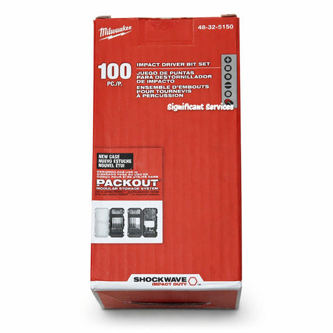 Milwaukee 48-32-5150 Shockwave Impact Duty Driver Bit Set 100-Piece