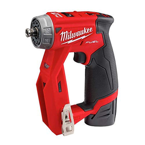 Milwaukee 2505-22 M12 Fuel Installation Drill/Driver Kit, Compact, Forward/Reverse Switch, Keyless Chuck, LED Light, Variable Speed
