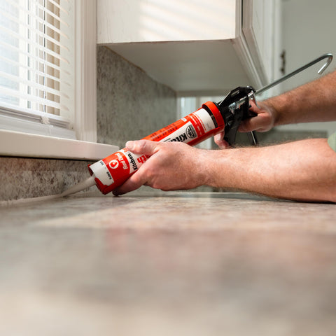 Red Devil 0406 Duraguard Kitchen & Bath Siliconized Acrylic Caulk, 10.1 oz, White