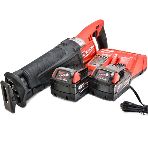 Milwaukee 2720-20 M18 FUEL REDLITHIUM 5.0 AH Brushless Cordless Sawzall Reciprocating SawZALL Kit