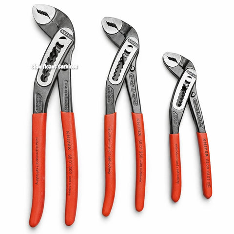 KNIPEX - 00 20 07 US1 Tools - 3 Piece Alligator Pliers Set (7, 10, & 12) (002007US1)