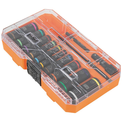 Klein Tools 65239 KNECT Flip-20 Deep Impact Socket Set SAE Metric MODbox
