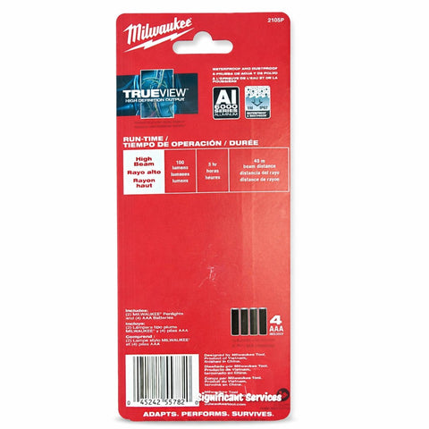 Milwaukee 2105P Penlight LED Inspection Flashlight 100 Lumen 2-Pack