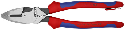 KNIPEX 0912240TBKA 9.25in Lineman's Pliers Crimper Fish Tape Puller Tether