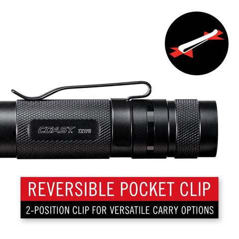 Coast 30778 TX17R Tactical LED Flashlight 1250 Lumen Long Range Spot Flood Beam