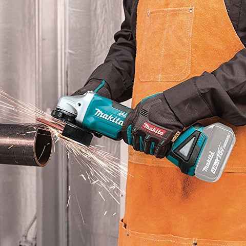 Makita XAG11Z 18V LXT Lithium-Ion Brushless Cordless 4-1/2” / 5" Paddle Switch Cut-Off/Angle Grinder with Electric Brake