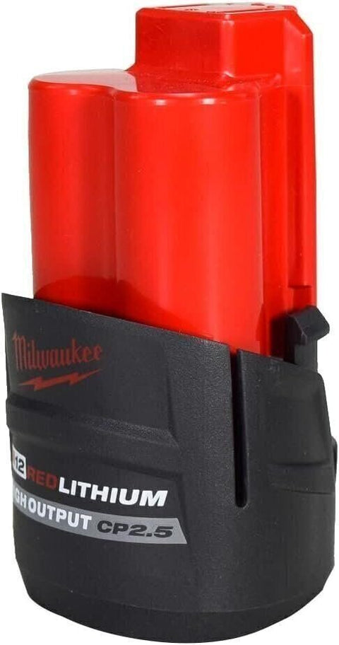 Milwaukee 48-11-2425 12V Lithium-Ion Hight Output CP2.5Ah Battery 2 Pack